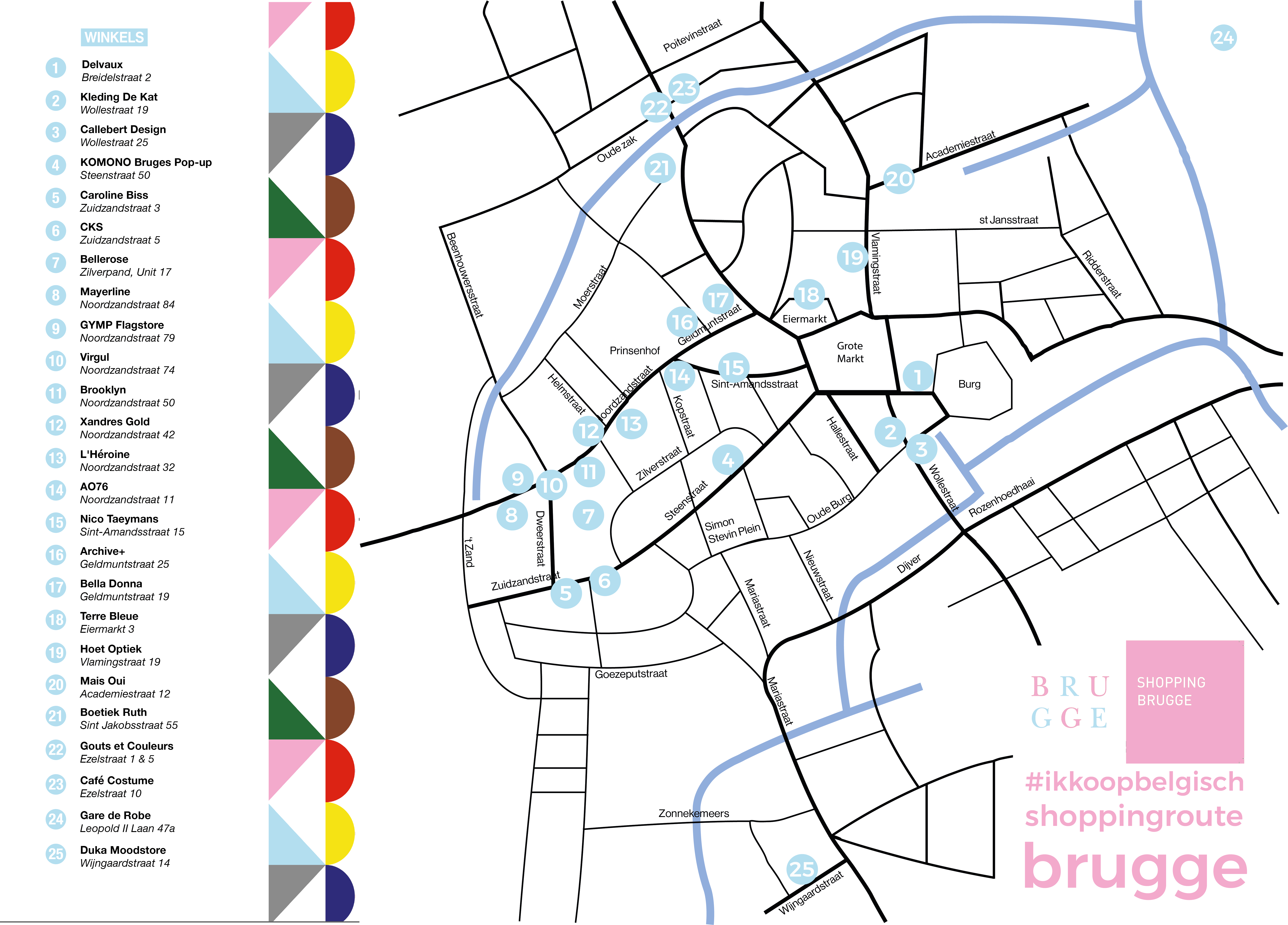 Shoppingroute Brugge Aangepast